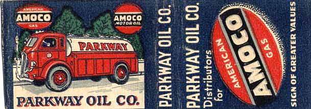 Amaco gas matchcover