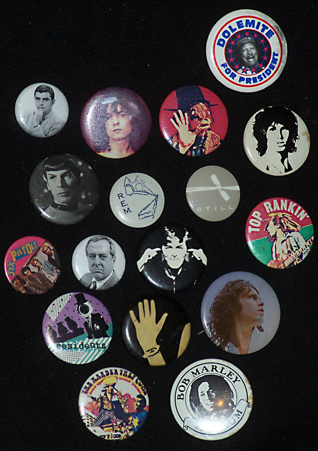 rock 'n roll  pinback buttons